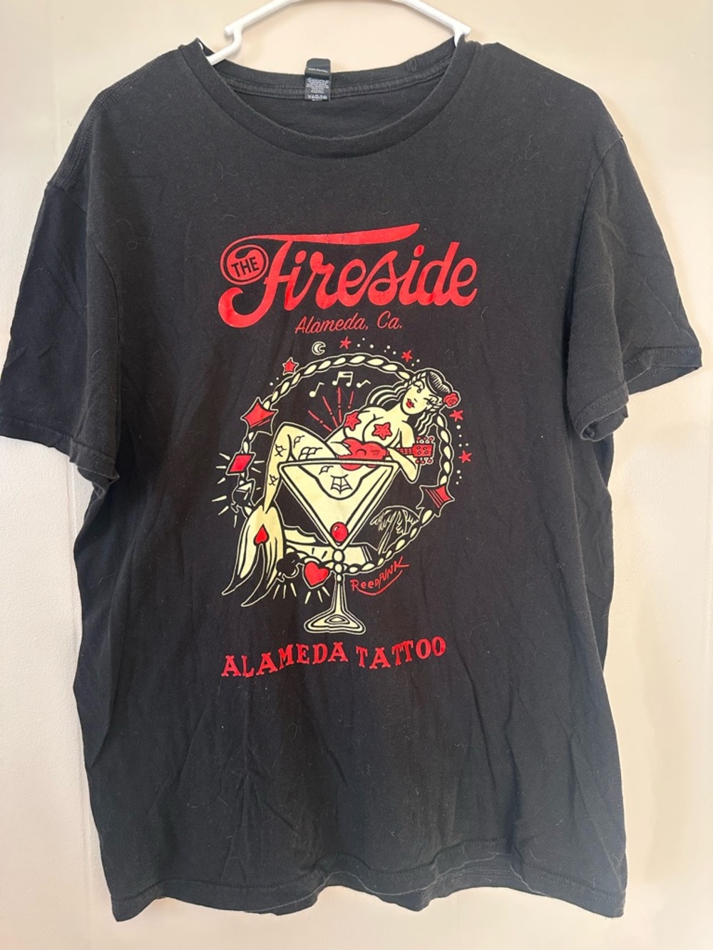 Tattoo Shop Graphic T shirt- California pin up
